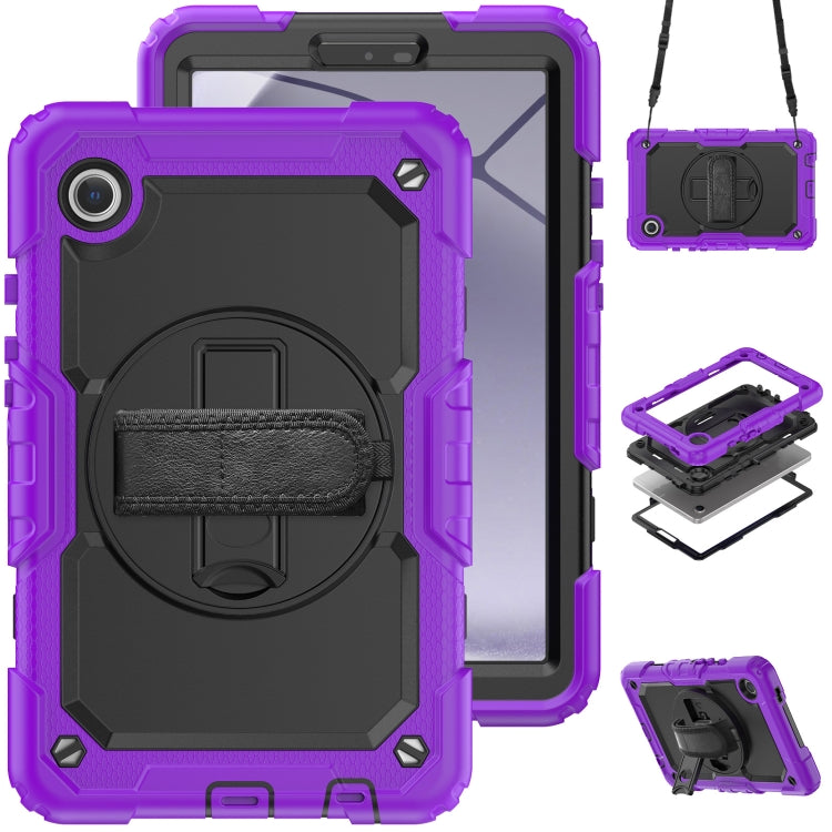 Silicone + PC Tablet Case with Shoulder Strap, For Samsung Galaxy Tab A9 / Tab A11