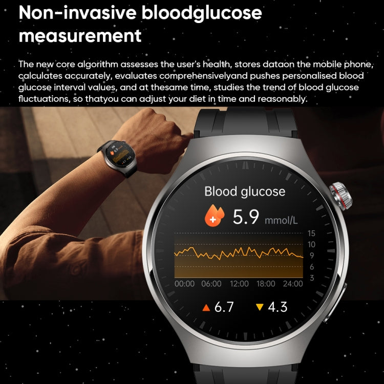 MT200 1.43 inch AMOLED IP67 Smart Call Watch, Support ECG/Body Temperature/Blood Glucose Monitoring