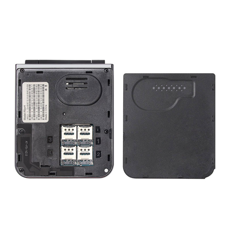 UNIWA F265 Klapphandy, 2,55 Zoll Mediatek MT6261D, UKW, 4 SIM-Karten, 21 Tasten