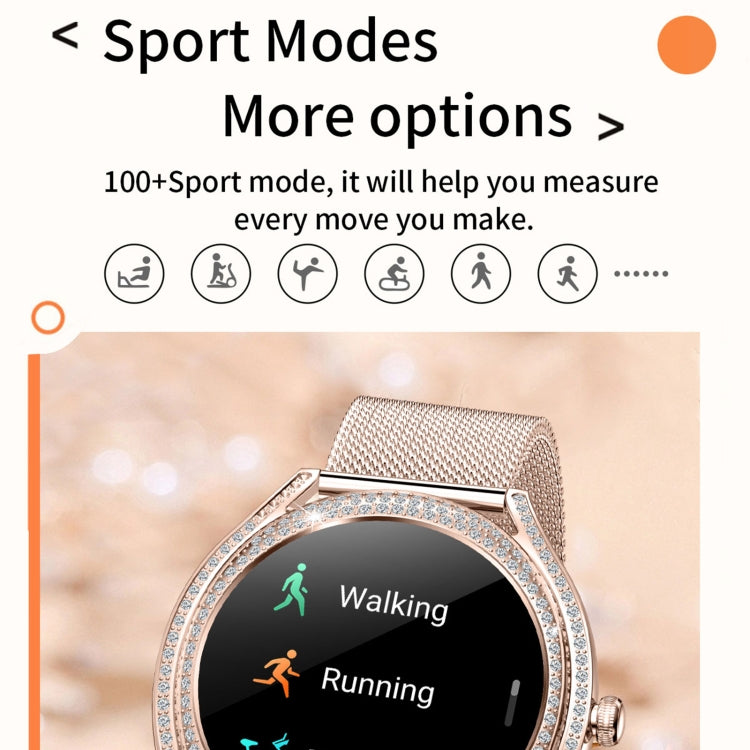 V66 1.28inch BT5.0 Smart Watch Support Heart Rate/ Sleep Detection, Silicone Strap