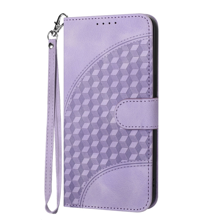YX0060 Elephant Head Embossed Phone Leather Case with Lanyard, For iPhone 15, For iPhone 14 Plus, For iPhone 14