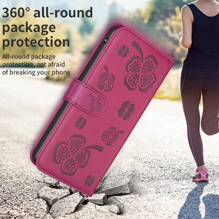 Four-leaf Embossed Leather Phone Case, For iPhone 11 Pro, For iPhone X / XS, For iPhone XR, For iPhone XS Max