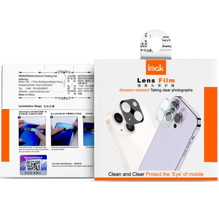 IMAK Rear Camera Lens Glass Film Black Version, For OnePlus Ace 3 5G / 12R 5G, For OnePlus 12 5G
