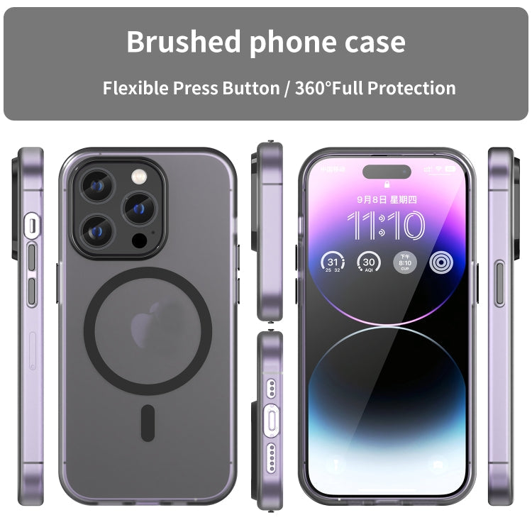 MagSafe Frosted Translucent TPU + PC Full Coverage Phone Case, For iPhone 13 Pro Max, For iPhone 13 Pro