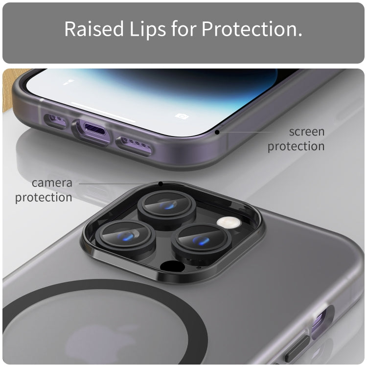 MagSafe Frosted Translucent TPU + PC Full Coverage Phone Case, For iPhone 13 Pro Max, For iPhone 13 Pro