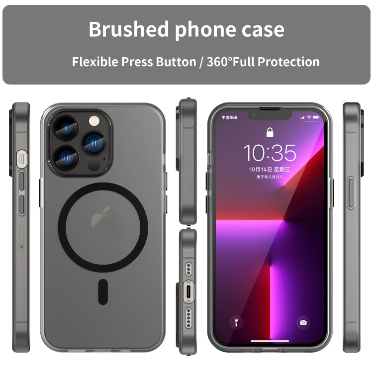 MagSafe Frosted Translucent TPU + PC Full Coverage Phone Case, For iPhone 12 Pro Max, For iPhone 12 Pro