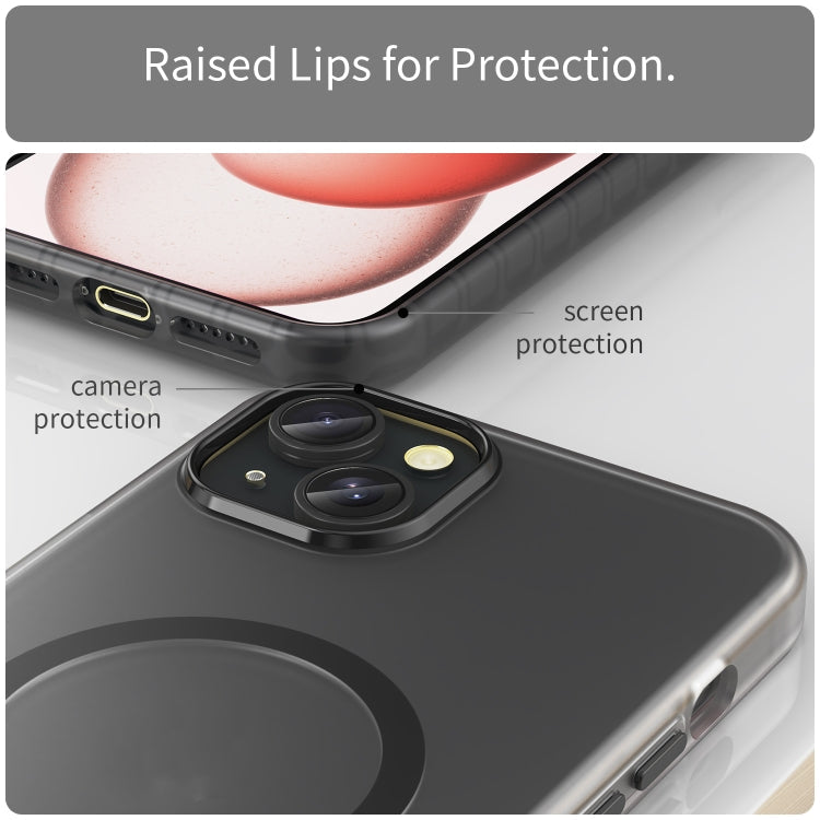 MagSafe Frosted Translucent TPU + PC Full Coverage Phone Case, For iPhone 14, For iPhone 14 Pro