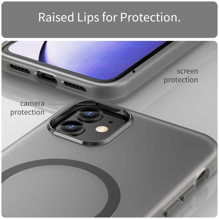 MagSafe Frosted Translucent TPU + PC Full Coverage Phone Case, For iPhone 11 Pro Max, For iPhone 11