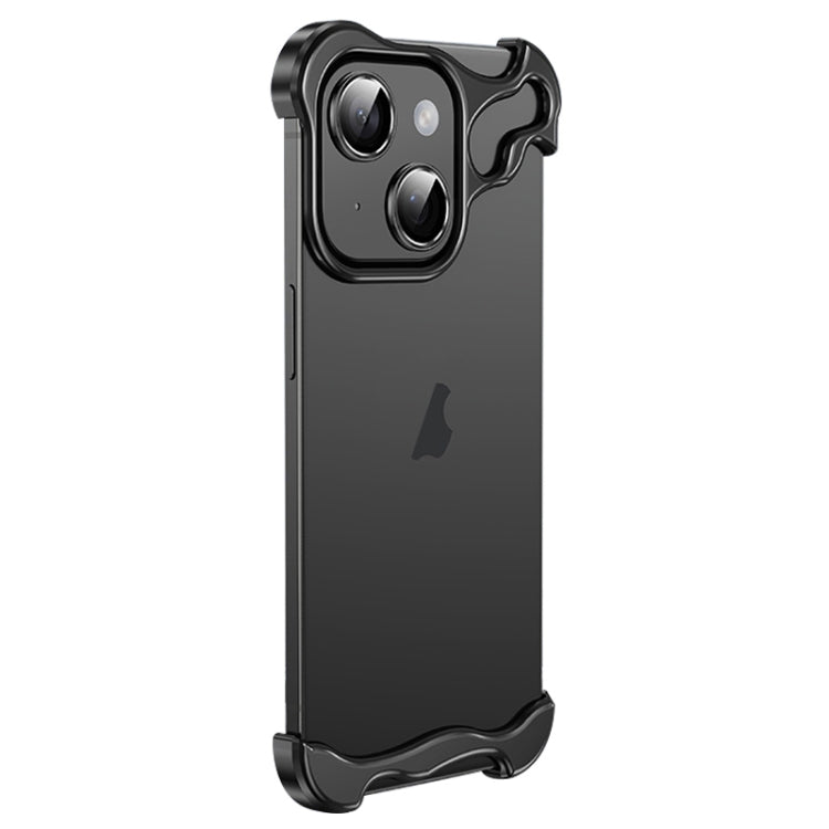 Frameless Metal Corner Pad Phone Case with Lens Film, For iPhone 13 Pro Max, For iPhone 13 Pro, For iPhone 13