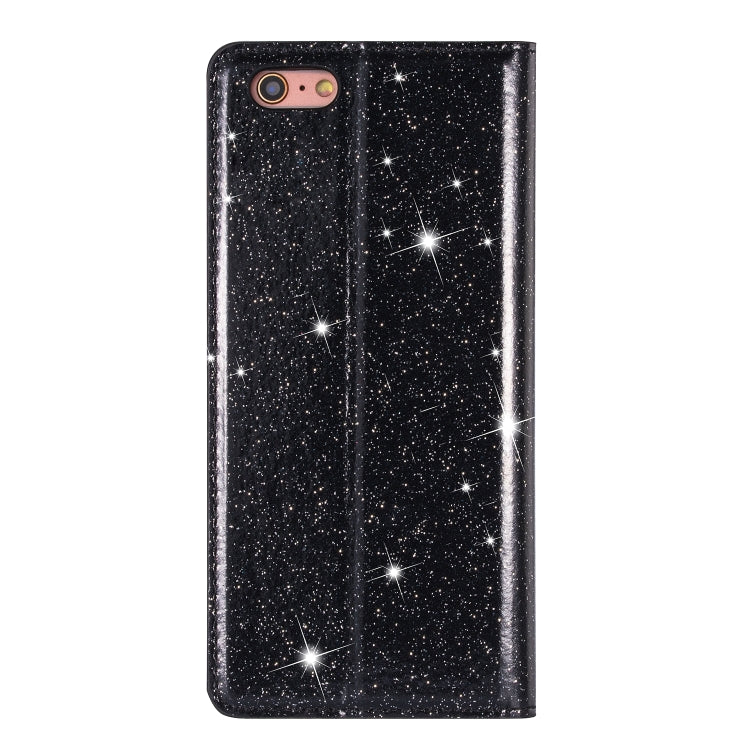 Ultrathin Glitter Magnetic Horizontal Flip Leather Case with Holder & Card Slots, For iPhone 6 Plus, For iPhone 8 / 7, For iPhone 8 Plus / 7 Plus, For iPhone 11