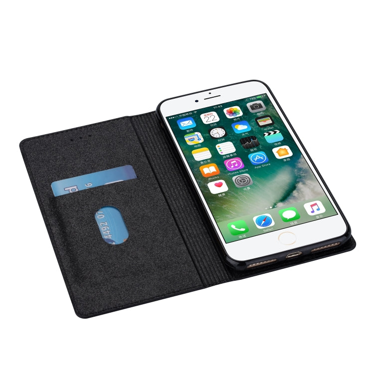 Ultrathin Glitter Magnetic Horizontal Flip Leather Case with Holder & Card Slots, For iPhone 6 Plus, For iPhone 8 / 7, For iPhone 8 Plus / 7 Plus, For iPhone 11