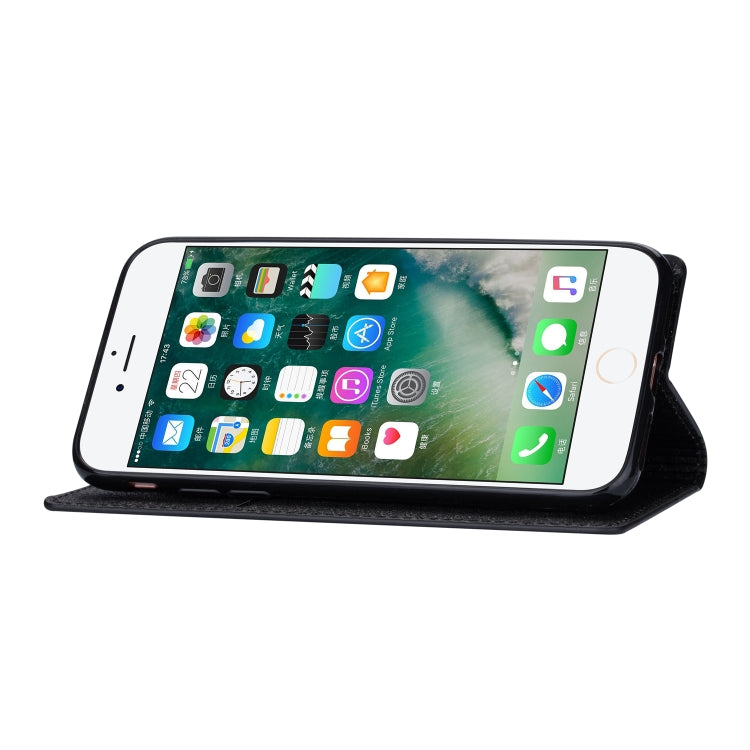 Ultrathin Glitter Magnetic Horizontal Flip Leather Case with Holder & Card Slots, For iPhone 6 Plus, For iPhone 8 / 7, For iPhone 8 Plus / 7 Plus, For iPhone 11