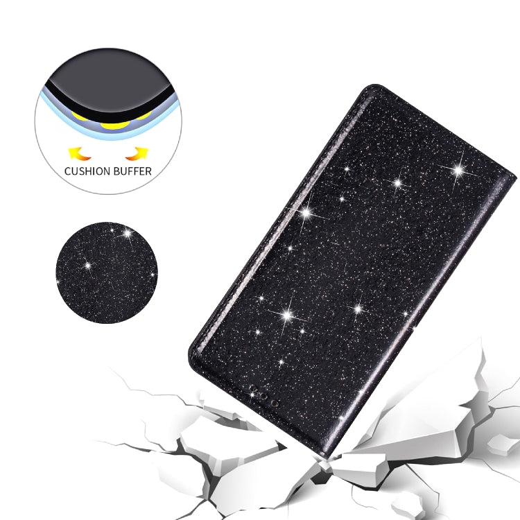 Ultrathin Glitter Magnetic Horizontal Flip Leather Case with Holder & Card Slots, For iPhone 11 Pro, For iPhone 11 Pro Max, For iPhone X / XS, For iPhone XS Max