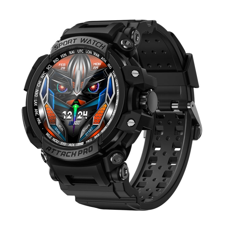 LOKMAT ATTACK Pro 1.32 inch BT5.1 Smart Sport Watch, Support Bluetooth Call / Sleep / Blood Oxygen / Heart Rate / Blood Pressure Health Monitor
