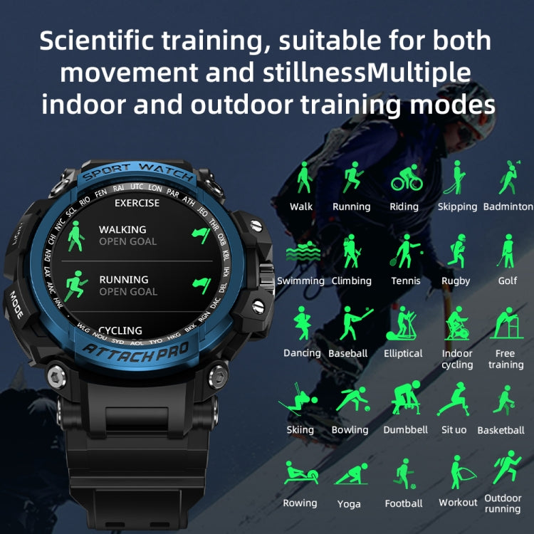 LOKMAT ATTACK Pro 1.32 inch BT5.1 Smart Sport Watch, Support Bluetooth Call / Sleep / Blood Oxygen / Heart Rate / Blood Pressure Health Monitor