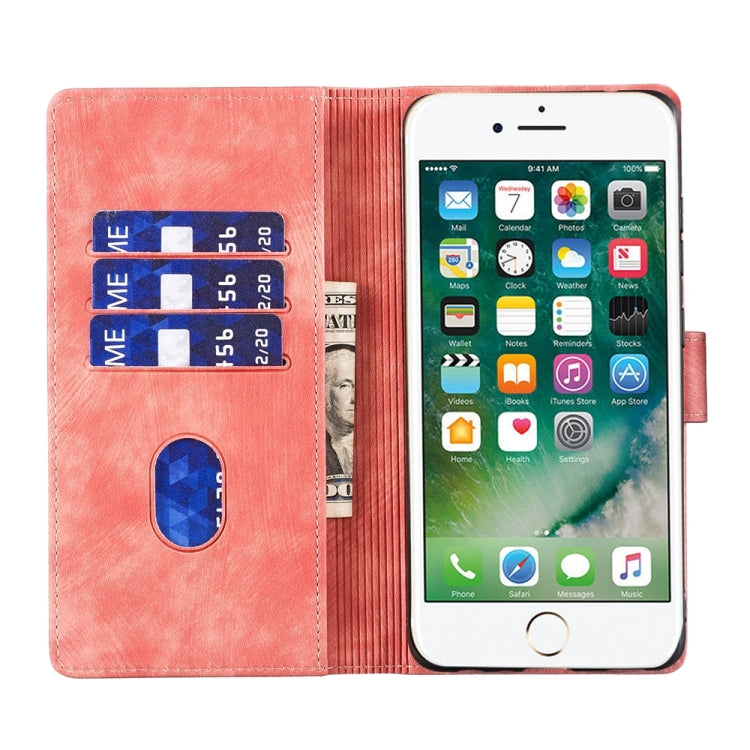 Pen Heart Cat Embossed Leather Phone Case, For iPhone 7 / 8 / SE 2022, For iPhone 13 Pro Max, For iPhone 13 Pro, For iPhone 13