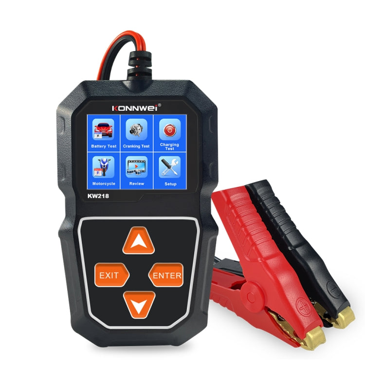 KONNWEI KW218 2.4 inch Color Screen Car Battery Tester, KW218