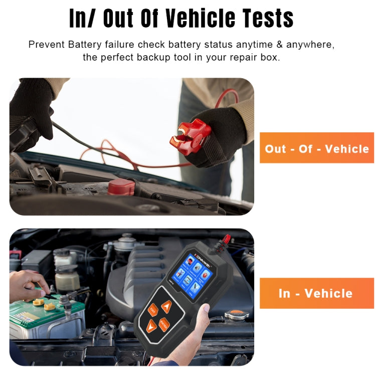 KONNWEI KW218 2.4 inch Color Screen Car Battery Tester, KW218