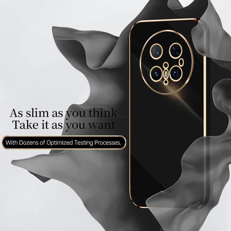 XINLI Straight 6D Plating Gold Edge TPU Phone Case, For Huawei Mate 70 Pro / 70 Pro+, For Huawei Mate 70, For Huawei Nova 13 Pro