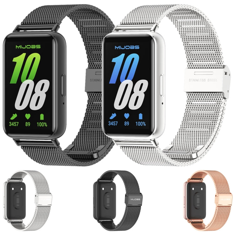 Mijobs Milan Buckle Metal Watch Band, For Samsung Galaxy Fit 3