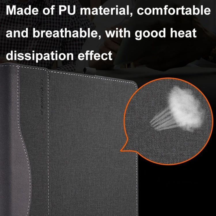 Leather Laptop Shockproof Protective Case, For HP Pavilion Laptop 14-ec / 14z-ec, For HP Pavilion X360 Laptop 14t-ek / 14-ek, For HP Pavilion X360 Convertible 14-dy, For HP Pavilion Plus Laptop 14-eh / 14t-eh, For HP EliteBook 845 / 840 14 inch G11    ...