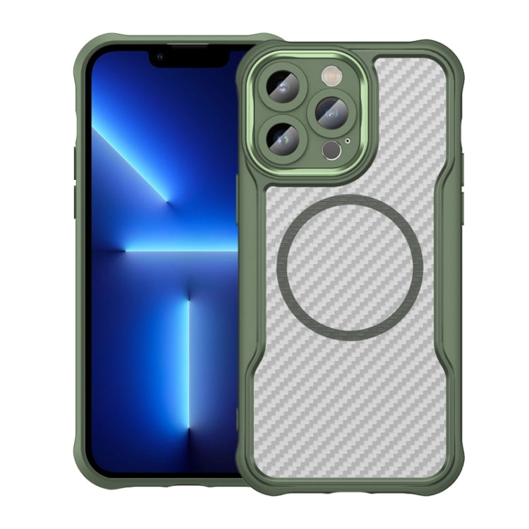 Carbon Fiber Texture MagSafe Translucent Phone Case, For iPhone 13, For iPhone 12, For iPhone 12 Pro Max, For iPhone 12 Pro, For iPhone 11 Pro Max, For iPhone 11