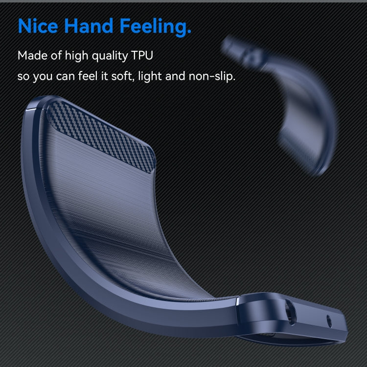 Brushed Texture Carbon Fiber TPU Phone Case, For iPhone 16