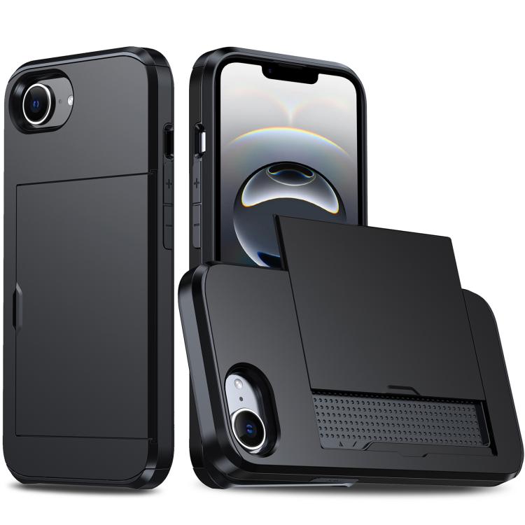 Shockproof Armor Phone Case with Card Slot, For iPhone 17 Pro, For iPhone 17
