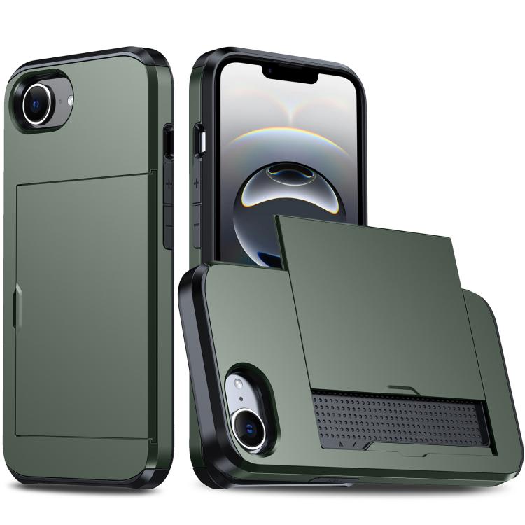 Shockproof Armor Phone Case with Card Slot, For iPhone 17 Pro, For iPhone 17