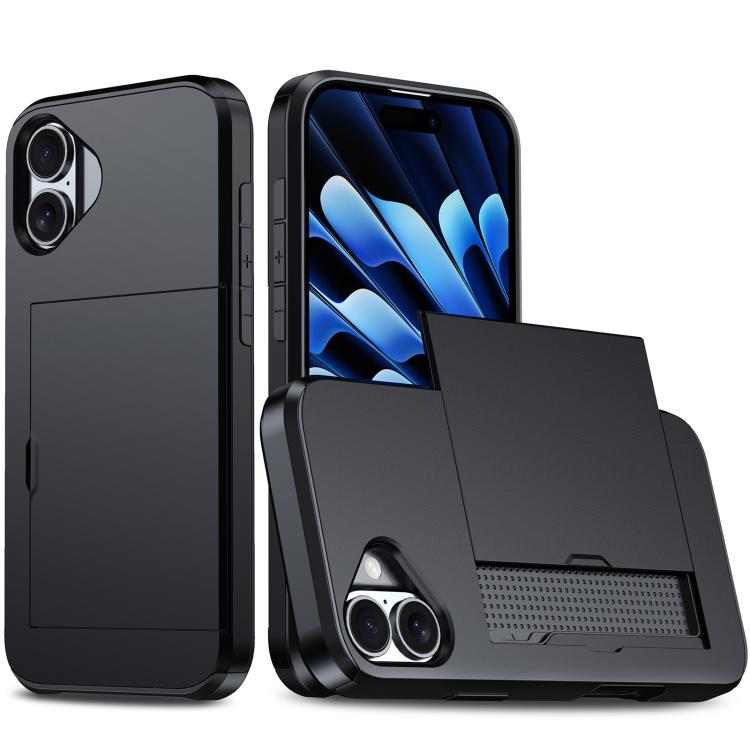 Shockproof Armor Phone Case with Card Slot, For iPhone 17, For iPhone Air
