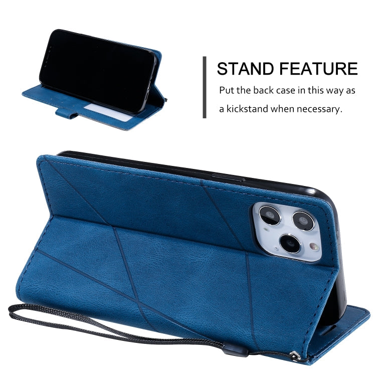 Lederhülle mit Hautgefühl, Spleiß-Design, horizontal klappbar, mit Halterung, Kartenfächern, Geldbörse und Bilderrahmen, für iPhone 12 Pro Max, für iPhone 12 / 12 Pro, für iPhone 12 mini, für iPhone XR