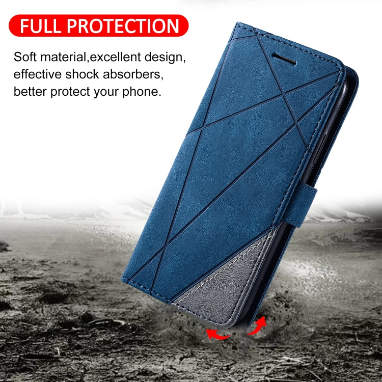 Lederhülle mit Hautgefühl, Spleiß-Design, horizontal klappbar, mit Halterung, Kartenfächern, Geldbörse und Bilderrahmen, für iPhone 12 Pro Max, für iPhone 12 / 12 Pro, für iPhone 12 mini, für iPhone XR