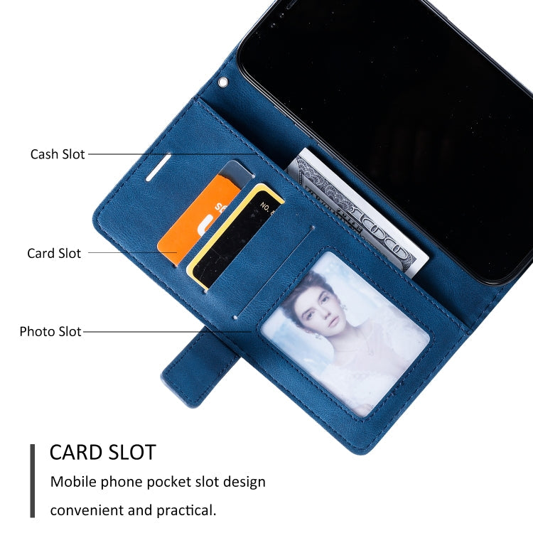 Lederhülle mit Hautgefühl, Spleiß-Design, horizontal klappbar, mit Halterung, Kartenfächern, Geldbörse und Bilderrahmen, für iPhone 12 Pro Max, für iPhone 12 / 12 Pro, für iPhone 12 mini, für iPhone XR