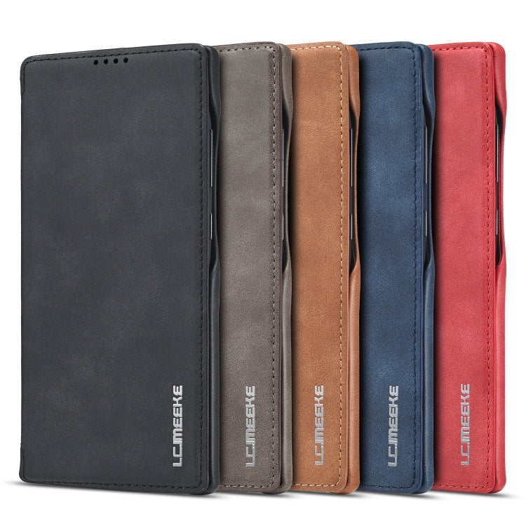 LC.IMEEKE Hon Ancient Serie horizontale Klapp-Ledertasche mit Halter & Kartenfach, für Samsung Galaxy Note20 Ultra, für Samsung Galaxy A11 EU-Version