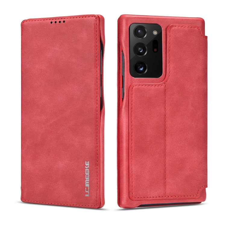 LC.IMEEKE Hon Ancient Serie horizontale Klapp-Ledertasche mit Halter & Kartenfach, für Samsung Galaxy Note20 Ultra, für Samsung Galaxy A11 EU-Version