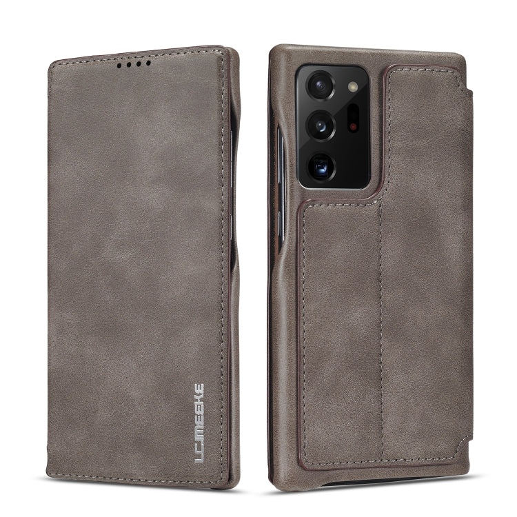 LC.IMEEKE Hon Ancient Serie horizontale Klapp-Ledertasche mit Halter & Kartenfach, für Samsung Galaxy Note20 Ultra, für Samsung Galaxy A11 EU-Version