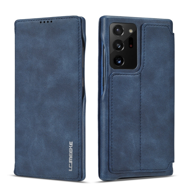 LC.IMEEKE Hon Ancient Serie horizontale Klapp-Ledertasche mit Halter & Kartenfach, für Samsung Galaxy Note20 Ultra, für Samsung Galaxy A11 EU-Version