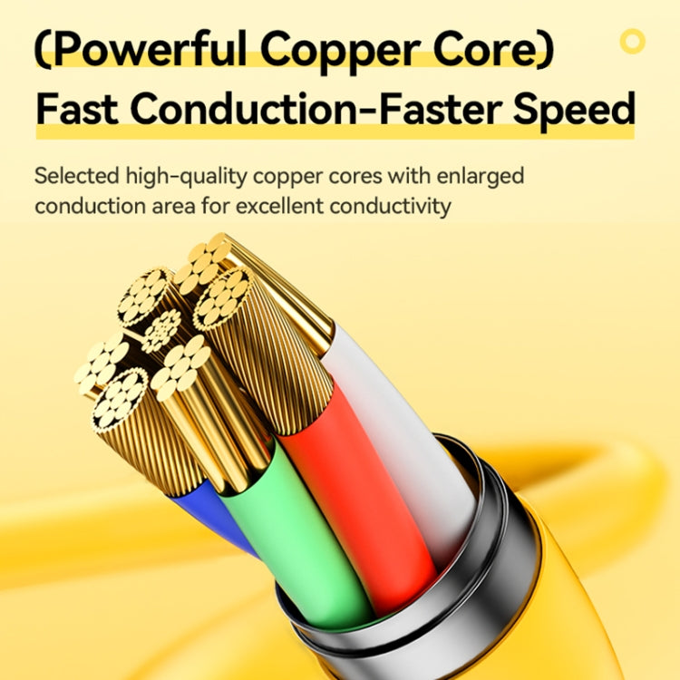 WK WDC-28 Elastic Genuine Silicone 1m PD65W Type-C to Type-C Fast Charging Data Cable, WDC-28