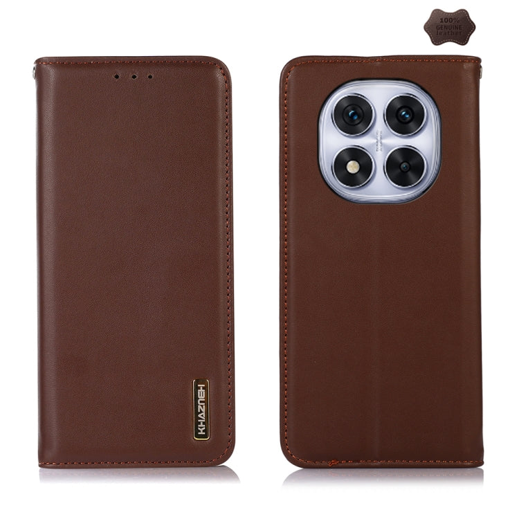 KHAZNEH Nappa Top Layer Cowhide Leather Phone Case, For Redmi Note 14S 4G, For Redmi Turbo 4 Pro, For Redmi Note 14 5G, For Redmi Note 14 Pro 5G, For Redmi 14C 4G