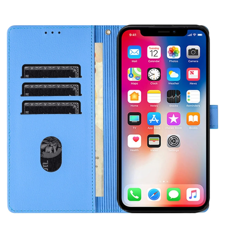 Cartoon Elephant Embossed Leather Phone Case, For iPhone XS Max, For iPhone 8 Plus / 7 Plus