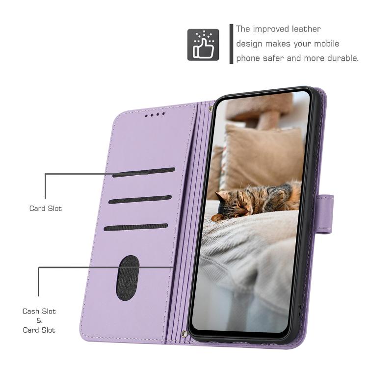 Embossed Kitten Phone Leather Case with Lanyard, For Motorola Moto G15, For Motorola Moto G 5G 2025, For Motorola Moto G Power / G Play 2025, For Motorola Moto G75