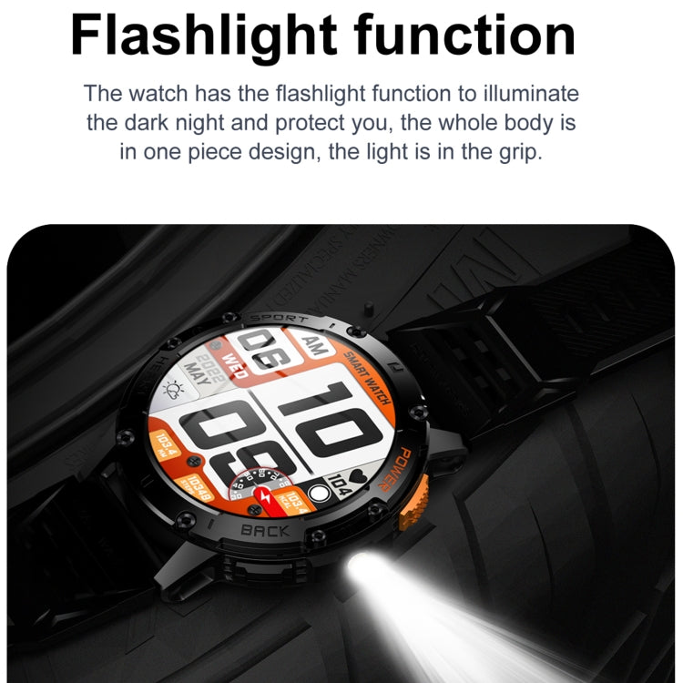 K65 1.43 inch Bluetooth Call Smart Watch, Support Heart Rate / Blood Oxygen