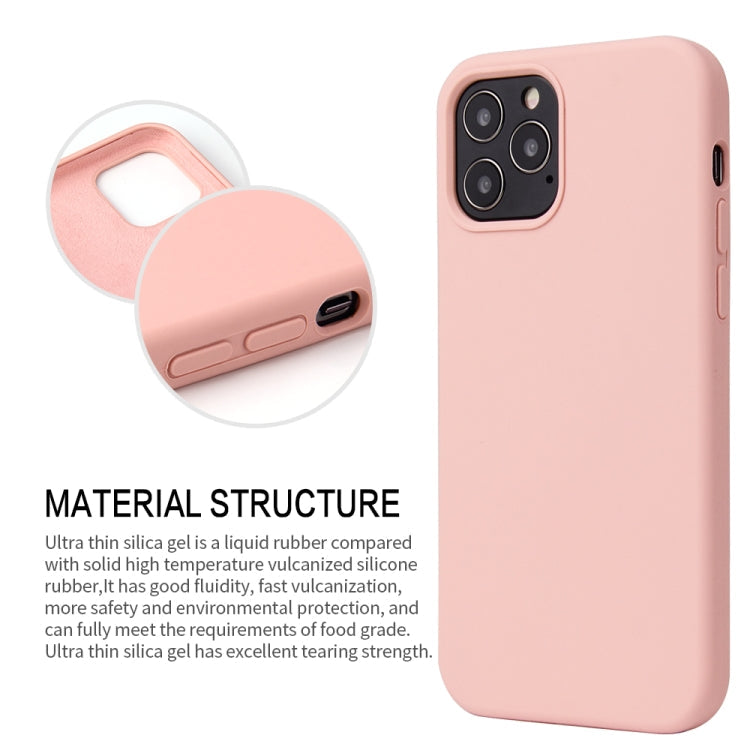 Einfarbige, stoßfeste Schutzhülle aus Flüssigsilikon für iPhone 12 mini