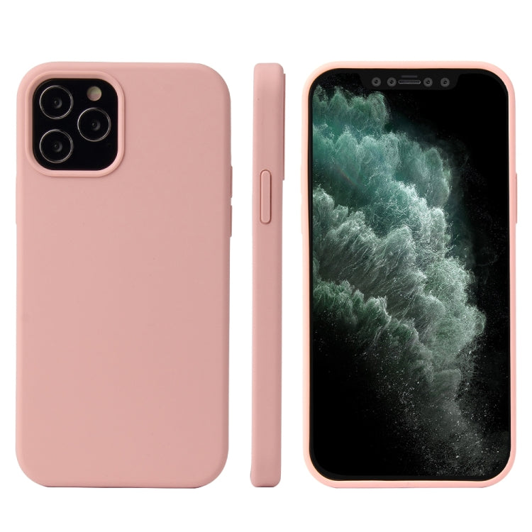 Einfarbige, stoßfeste Schutzhülle aus Flüssigsilikon für iPhone 12 mini