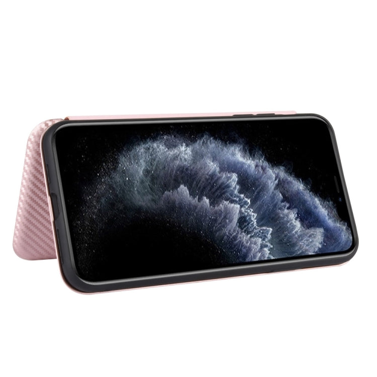 Carbon Fiber Texture Magnetic Horizontal Flip TPU + PC + PU Leather Case with Card Slot, For iPhone 11 Pro, For iPhone 6 / 6s, For iPhone 6 Plus / 6s Plus, For iPhone 11 Pro Max