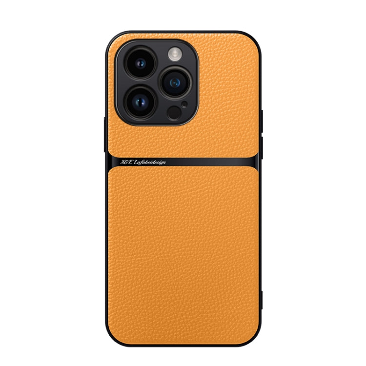 Litchi Leather Magnetic Full Coverage Shockproof Phone Case, For iPhone 15, For iPhone 14 Plus, For iPhone 14, For iPhone 14 Pro