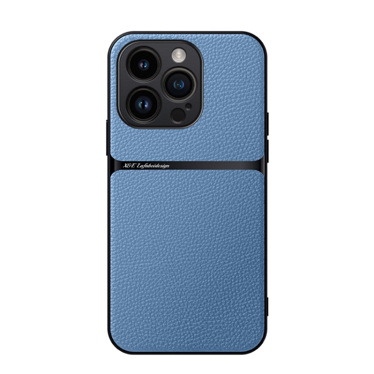 Litchi Leather Magnetic Full Coverage Shockproof Phone Case, For iPhone 15, For iPhone 14 Plus, For iPhone 14, For iPhone 14 Pro