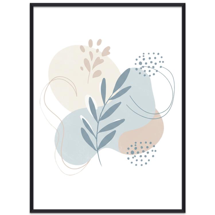 Fresh Leaves Decorative Painting with PS Frame Print On Your Demand, 15x20cm, 20x20cm, 30x30cm, 40x40cm, 50x50cm, 60x60cm, 70x70cm, 80x80cm, 90x90cm
