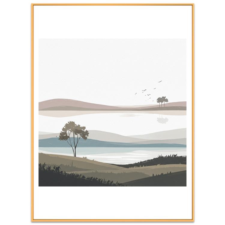 Scenery Decorative Painting with Aluminum Alloy Frame Print On Your Demand, 15x20cm, 20x20cm, 30x30cm, 40x40cm, 50x50cm, 60x60cm, 70x70cm, 80x80cm, 90x90cm