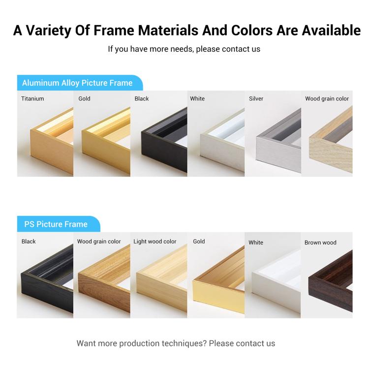 Scenery Decorative Painting with Aluminum Alloy Frame Print On Your Demand, 15x20cm, 20x20cm, 30x30cm, 40x40cm, 50x50cm, 60x60cm, 70x70cm, 80x80cm, 90x90cm